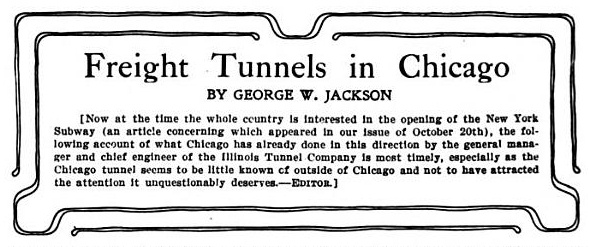 Chicago Tunnel Railway