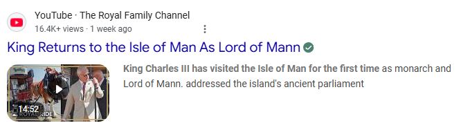 King Charles IOM 2026