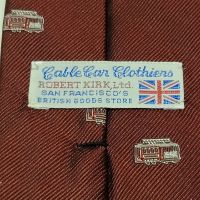 Cable Car Clothiers necktie label