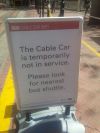 Cal Cable shutdown sign/2