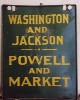 Washington/Jackson Sign