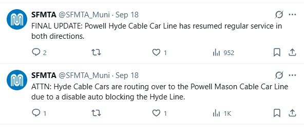 SFMTA Powell-Hyde delayed by auto