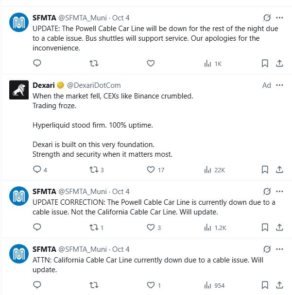 SFMTA Powell Street cable issue