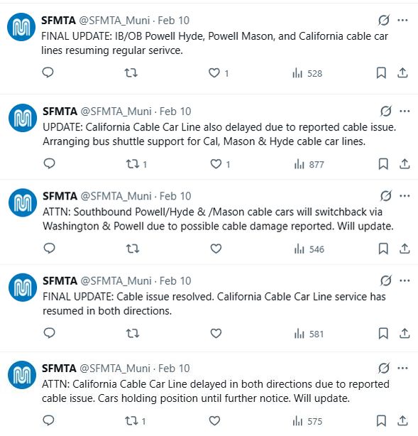 SFMTA cable issue