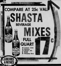 Shasta Beverages ad